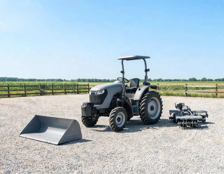 Subcompact tractor configuration overview